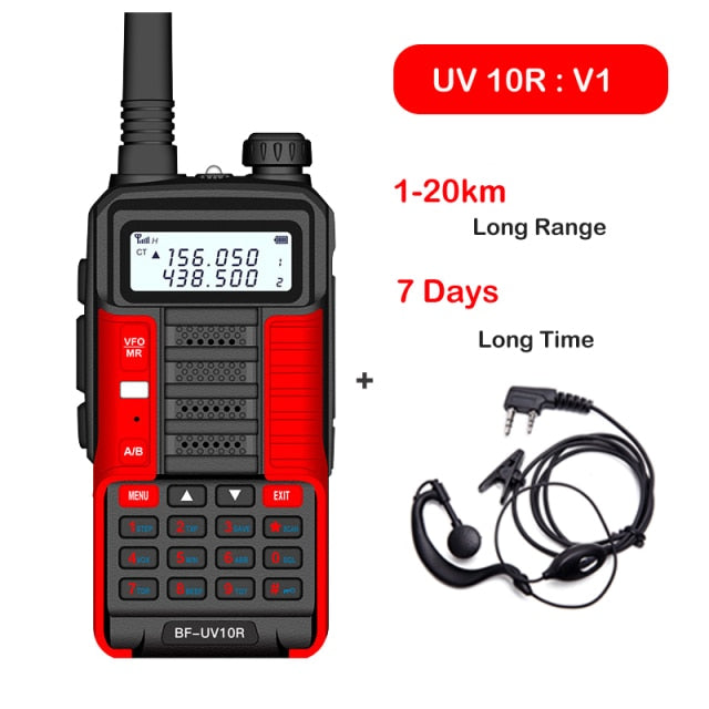 2021 New BaoFeng UV-10R Two Way Radio Walkie Talkie Ham CB Radio Transceiver 30km Long Range Portable Radio For Hunt Forest City