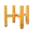 Soporte de madera para plantas, soporte duradero para macetas, decoración del hogar, soporte para flores de cuatro patas, estante de madera, maceta carnosa