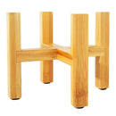 Soporte de madera para plantas, soporte duradero para macetas, decoración del hogar, soporte para flores de cuatro patas, estante de madera, maceta carnosa