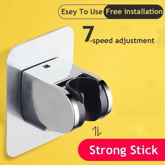 SHAI New Arrival Shower Head Holder Wall Mounted Shower Holder Bathroom Accessory 7-Speed Adjustable Shower Bracket Easy To Use