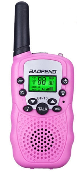 Venta al por mayor Niños Mini Niños UHF Walkie Talkie BF-T3 Baofeng FRS Radio bidireccional Comunicador T3 Handy Talkie Hf Transceptor