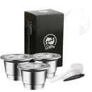 Cápsula de café de acero inoxidable ICafilas SVIP para Nespresso reutilizable Inox recargable Crema Espress cápsulas de filtro reutilizables