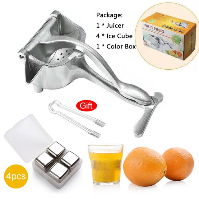 Manuelle Saftpresse Aluminiumlegierung Handdruckpresse Granatapfel Orange Zitrone Zuckerrohrsaft Küche Obst Werkzeug