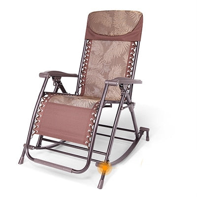 Mecedora, silla de salón, mecedora, balcón, silla de ocio, silla plegable para adultos, siesta, silla de ocio, silla de gravedad cero