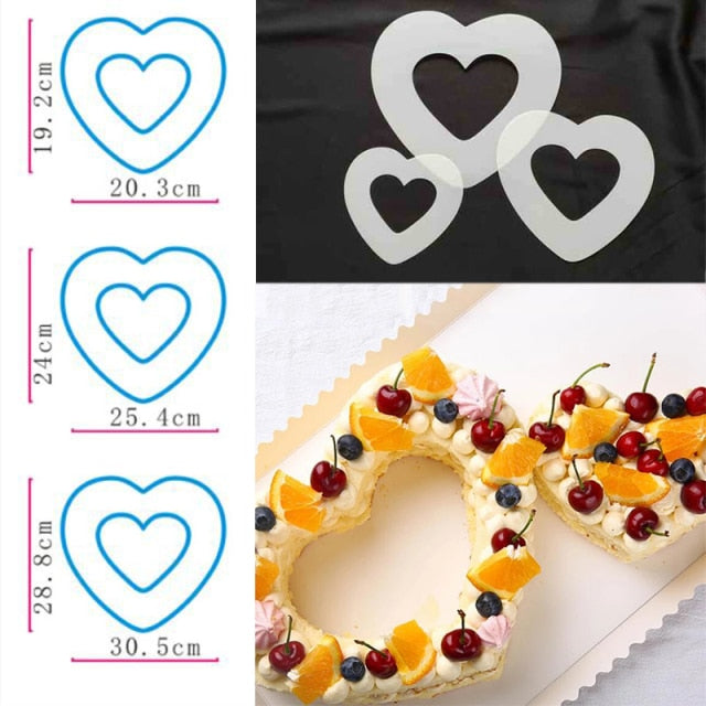 6/8/10inch PET 0-8 Numbers Cake Mold Sets Cake Decorating Tools Confeitaria Maker DIY Birthday Cake Design Bakeware Pastry Tools