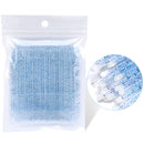 100 unids/bolsa microcepillo desechable para extensión de pestañas, hisopo para quitar pestañas individuales, microcepillo para herramientas de extensión de pestañas