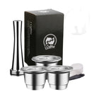 Cápsula de café de acero inoxidable ICafilas SVIP para Nespresso reutilizable Inox recargable Crema Espress cápsulas de filtro reutilizables