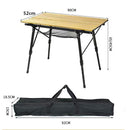 Folding Camping Table Outdoor BBQ  Backpacking Aluminum Alloy Desk Furniture Computer Bed Portable Durable Barbecue Lightweight