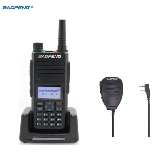 2020 Baofeng DM-1801 Walkie Talkie digital VHF / UHF Banda dual DMR Tier1 Tier2 Tier II Ranura de tiempo dual Radio digital / analógica DM-860