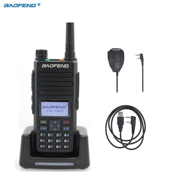 2020 Baofeng DM-1801 Walkie Talkie digital VHF / UHF Banda dual DMR Tier1 Tier2 Tier II Ranura de tiempo dual Radio digital / analógica DM-860