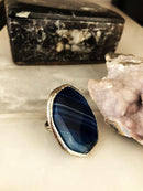 Anillo ajustable con piedra de ágata para mujer Dr Stone Natural Stone AHL26