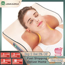 Jinkairui Calefacción por infrarrojos Cuello Hombro Espalda Cuerpo Masaje eléctrico Almohada Shiatsu Dispositivo Cervical Salud Masajeador Relajación