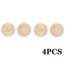 Wooden Baby Month Milestone Card Newborn Birth Month Birthday Milestone Wooden Teether Baby Kids Photography Props Toy