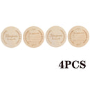 Wooden Baby Month Milestone Card Newborn Birth Month Birthday Milestone Wooden Teether Baby Kids Photography Props Toy