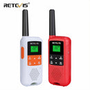 Retevis RT649B RT49B Walkie Talkie 2 uds PMR446 Walkie-talkies radio portátil de dos vías para caza Micro USB carga VOX Radio