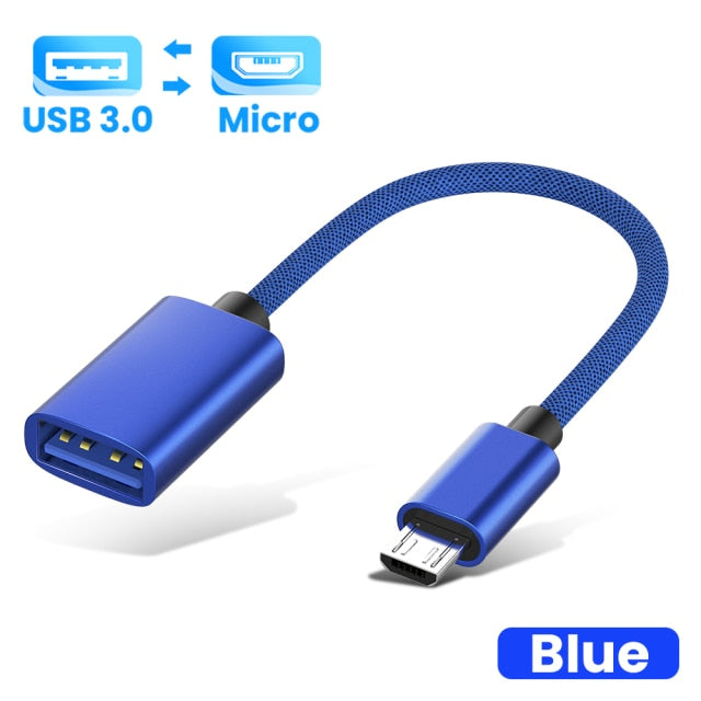 Type-C Micro USB OTG Adapter Cable USB 3.0 Female To Type C  Male Cable Adapter Converter USB-C Cable For Car MP4 Phone