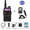 Baofeng UV-5R 8W Walkie Talkie Portable CB Ham Radio Amateur 10KM UHF VHF Scanner Radio FM Transceiver UV5R UV 5R for Hunting