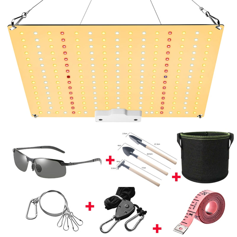 Samsung LM281b+ Diodos Silencioso Fanless Full Spectrum 600W LED Grow Light High PPFD para 2x3FT Tent Plant Seedling, Veg and Blooming