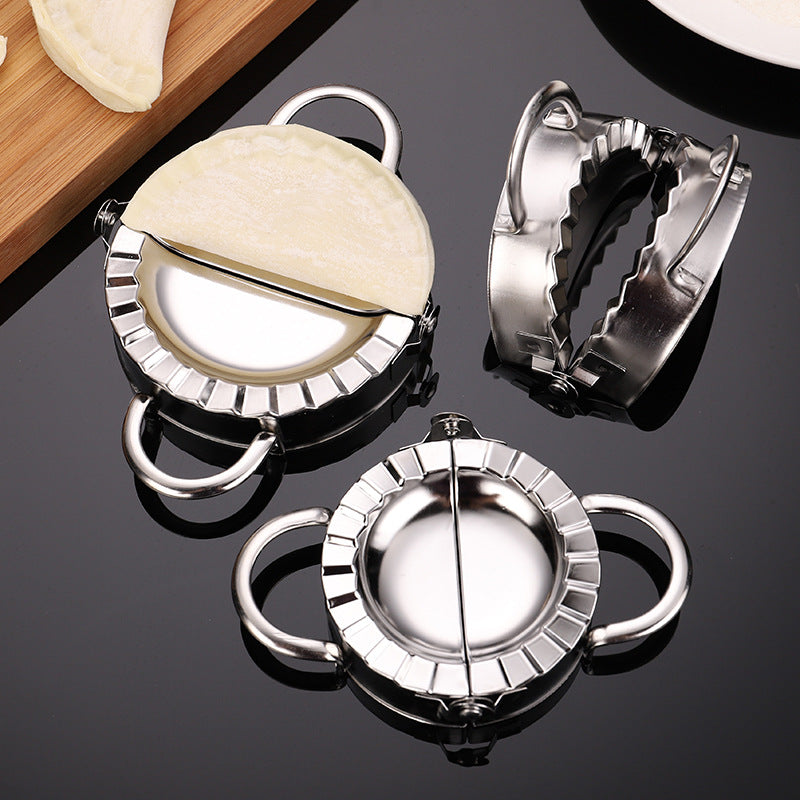 Edelstahl Knödel Werkzeug Lazy DIY Jiaozi Maker Gerät Einfache Knödel Peeling Slicer Form Küchenzubehör