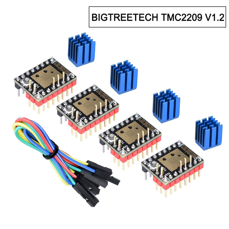 BIGTREETECH TMC2209 V1.2 controlador de Motor paso a paso TMC2208 UART 2.8A piezas de impresora 3D TMC2130 para BTT SKR V1. 4 SKR Mini E3 SKR 2