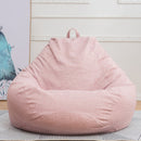 S/M/L Lazy Sofa Cover Stühle ohne Füller Leinenstoff Lounger Seat Pouf Puff Couch Tatami Living Room Furniture Cover
