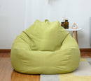 S/M/L Lazy Sofa Cover Stühle ohne Füller Leinenstoff Lounger Seat Pouf Puff Couch Tatami Living Room Furniture Cover