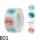 500pcs/Roll 2.5cm Thank You Stickers Seal Labels Gift Packaging Stickers Wedding Birthday Party Offer Stationery Sticker