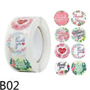 500pcs/Roll 2.5cm Thank You Stickers Seal Labels Gift Packaging Stickers Wedding Birthday Party Offer Stationery Sticker