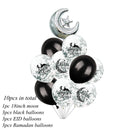 1 Juego DIY 10-40cm anillo de Metal de hierro artesanías de madera guirnalda flores para Eid Mubarak Ramadán fiesta decoración regalo boda decoración del hogar