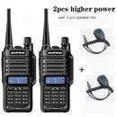2021 nuevo 2 uds 10W 4800mah BaoFeng UV-9R plus radio bidireccional VHF UHF radio portátil cb impermeable walkie talkie uv 9R plus