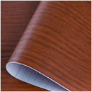 5M /10M Wood Grain Self Adhesive Wallpaper Waterproof PVC Vinyl Kitchen Wardrobe Cabinet Furniture Renovation Door Wall Sticker