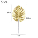 Tropical Palm Leaves Summer Monstera Artificial Silk Turtle Leaves For Home Hawaiian Luau Beach Wedding Party Decor Fake Plants