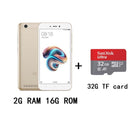 Xiaomi Redmi 5A googleplay teléfono móvil Snapdragon 425 13.0MP cámara trasera teléfono inteligente