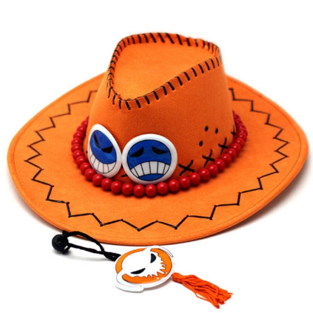 Anime D Ace Luffy Cosplay sombreros de vaquero hombres mujeres gorra de viaje Chopper Tony piratas gorras calavera juguetes disfraz Halloween sombrero