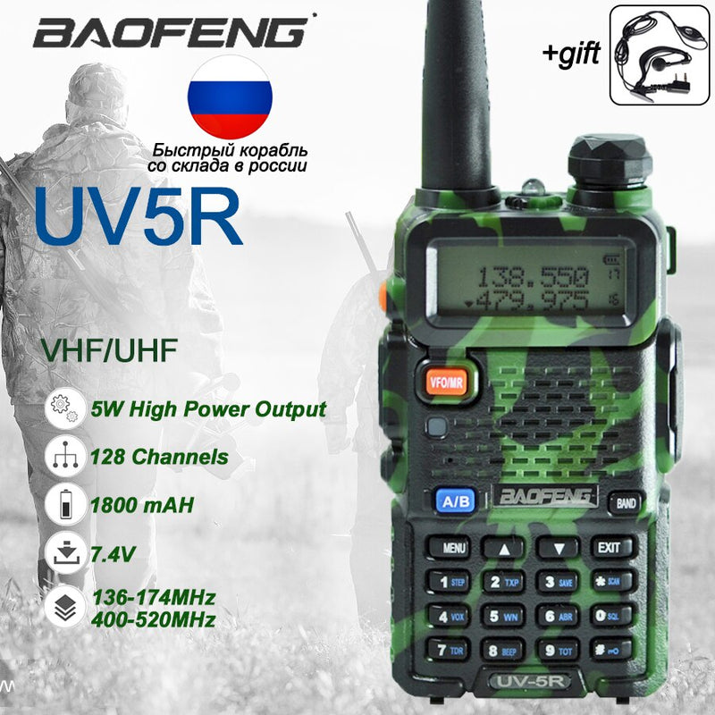Factory Directly Supply Original Walkie Talkie Two Way Radio Baofeng UV-5R UV5R Hunting