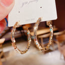 2021 nuevos pendientes de gota de perla blanca de gran tamaño coreanos de moda para mujer, pendientes de boda de circón redondo dorado bohemio, regalo de joyería