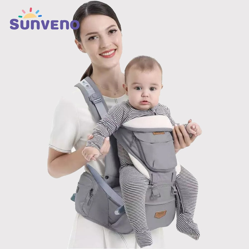 Portabebés ergonómico Sunveno, portabebés canguro para niños, herramienta de asiento de cadera, portabebés, mochilas envolventes, equipo de actividades de viaje para bebés