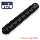 TOPK L35 Cable Organizer & Magnetic Plug Box Silicone USB Cable Winder Flexible Cable Management Clips for Mouse Earphone Holder