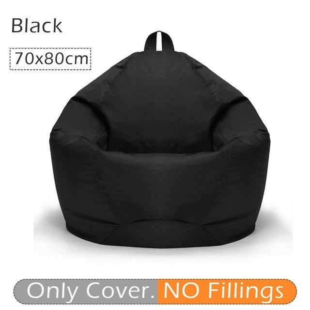 70x80cm Lazy BeanBag Sofas Cover Chair No Filler 420D Oxford Waterproof Lounger Seat Bean Bag Pouf Puff Couch Tatami Living Room