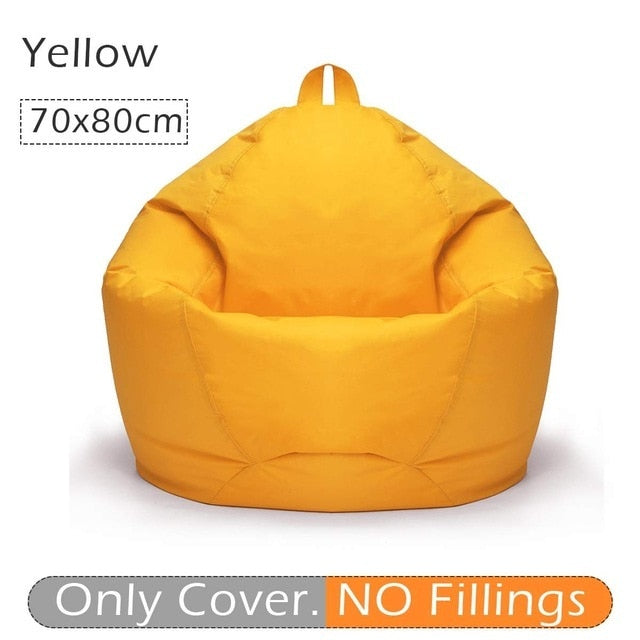 70x80cm Lazy BeanBag Sofas Cover Chair No Filler 420D Oxford Waterproof Lounger Seat Bean Bag Pouf Puff Couch Tatami Living Room