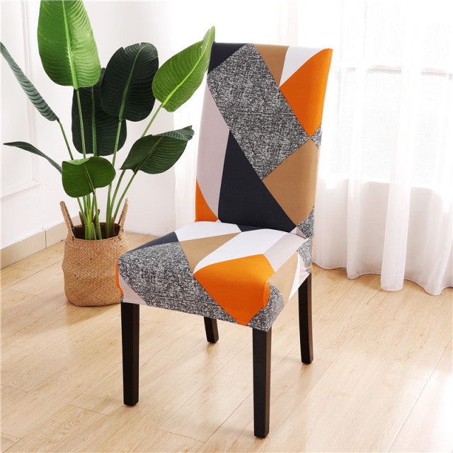 Plain Dining Chair Cover Spandex Elastic Chair Slipcover Case Stretch Seat Cover for Wedding Hotel Banquet Living Room