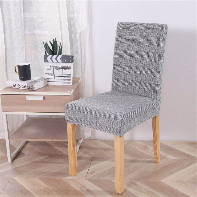 Plain Dining Chair Cover Spandex Elastic Chair Slipcover Case Stretch Seat Cover for Wedding Hotel Banquet Living Room