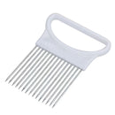 Utensilios mágicos de cocina, rebanador de cebolla, tenedor seguro, tomate, verduras, rebanador, soporte de ayuda de seguridad, herramienta para cortar patatas fritas