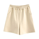 Tangada 2020 Autumn Women Terry 95% cotton suit oversized sets o neck hoodies sweatshirt shorts pants suits 6L30