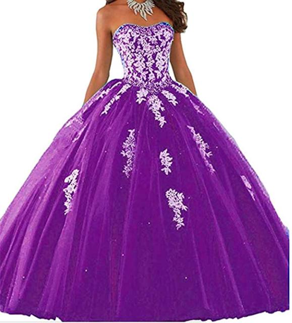 Favordear 2020 Sweetheart Applique Quinceanera 15 Years Vestidos De 15 Anos Lace Beaded Ball Gown 15 Years Party Dress