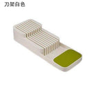 YOMDID Cutlery Storage Tray Knife Holder Tableware Organizer Spoon Fork Storage Box Plastic Container plateau Knife Block Holder
