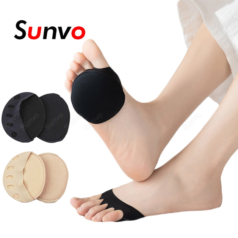 Five Toes Forefoot Pads for Women High Heels Half Insoles Calluses Corns Foot Pain Care Absorbs Shock Socks Toe Pad Inserts