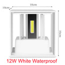 6W 12W Waterproof AC85-265V Surface Mounted LED Wall Light Modern Nordic Luminaire Indoor Wall Lamps Living Room Porch Outdoor