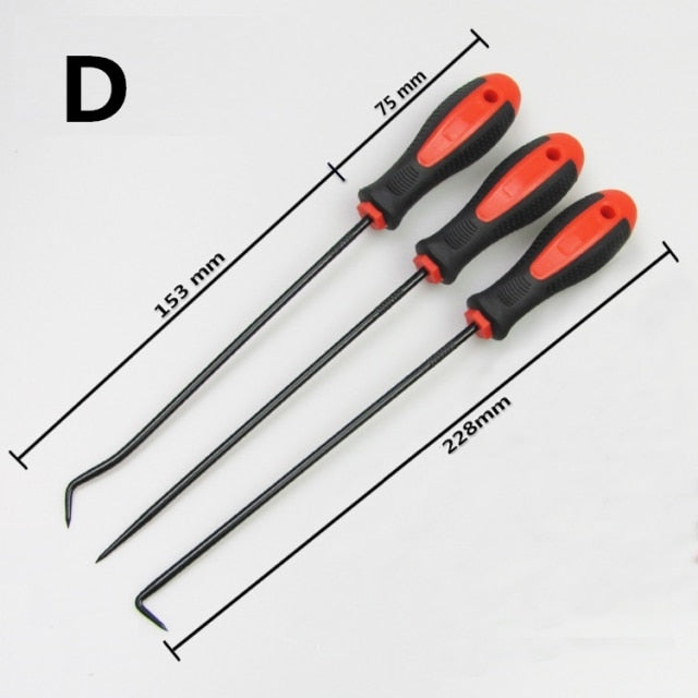 4Pcs/set Car Pick and Hook Set Automotive O Ring Oil Seal Gasket Puller Remover Craft Hand Tool