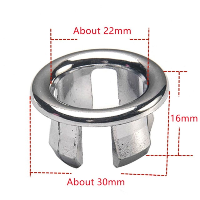 Bath Sink Round Ring Overflow Spare Cover 3 Styles Plastic Silver Plated Tidy Trim Bathroom Ceramic Basin ceramic pots overflow